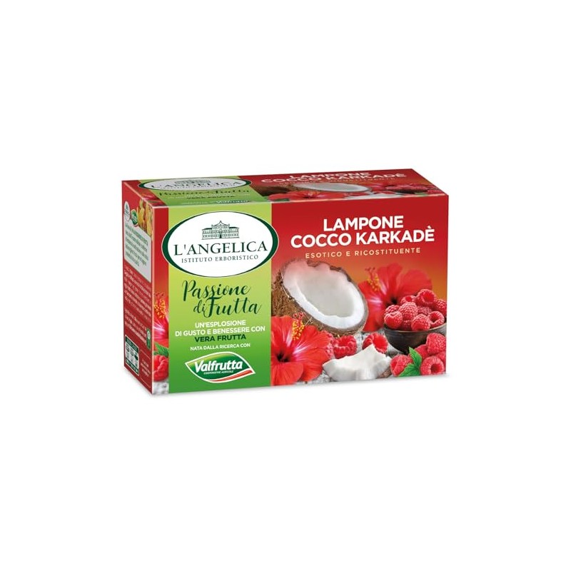 L'Angelica Infuso Passione di Frutta Valfrutta Lampone e Cocco, Tisane