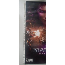 Unbranded StarCraft 2 "Heart of the Swarm" Launch Poster Blizzard 2013 NEW warcraft diablo