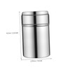 LABRIMP Salt Container Spice Bottle Set Stainless Steel Condiment Jars