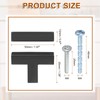 sourcing map 10 Pack Single Hole Cabinet Handles, 2"/50mm Square