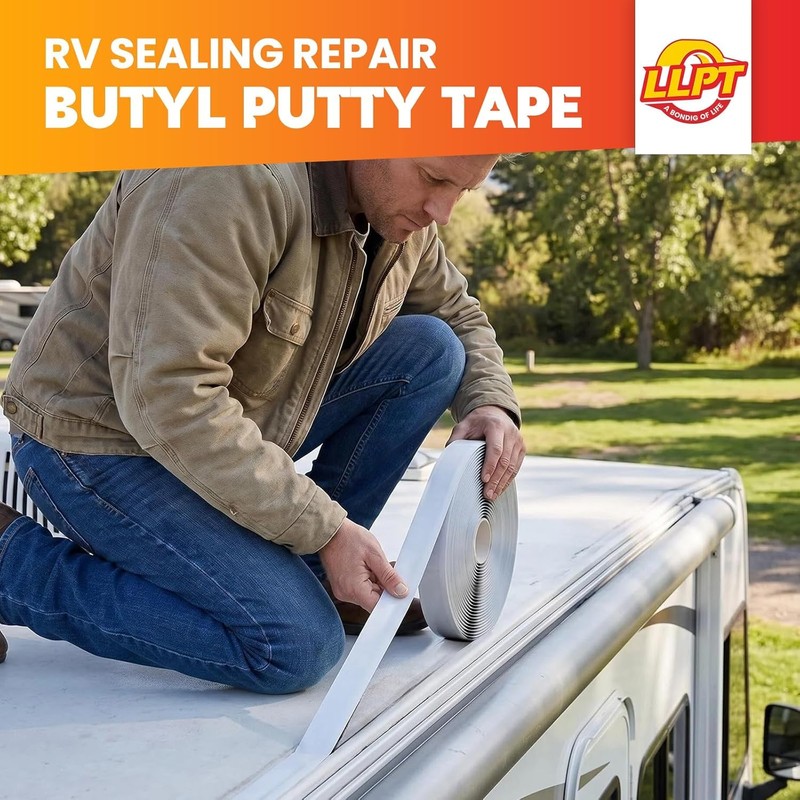 LLPT Butyl Tape 1/2 Inch x 33 Feet White 1