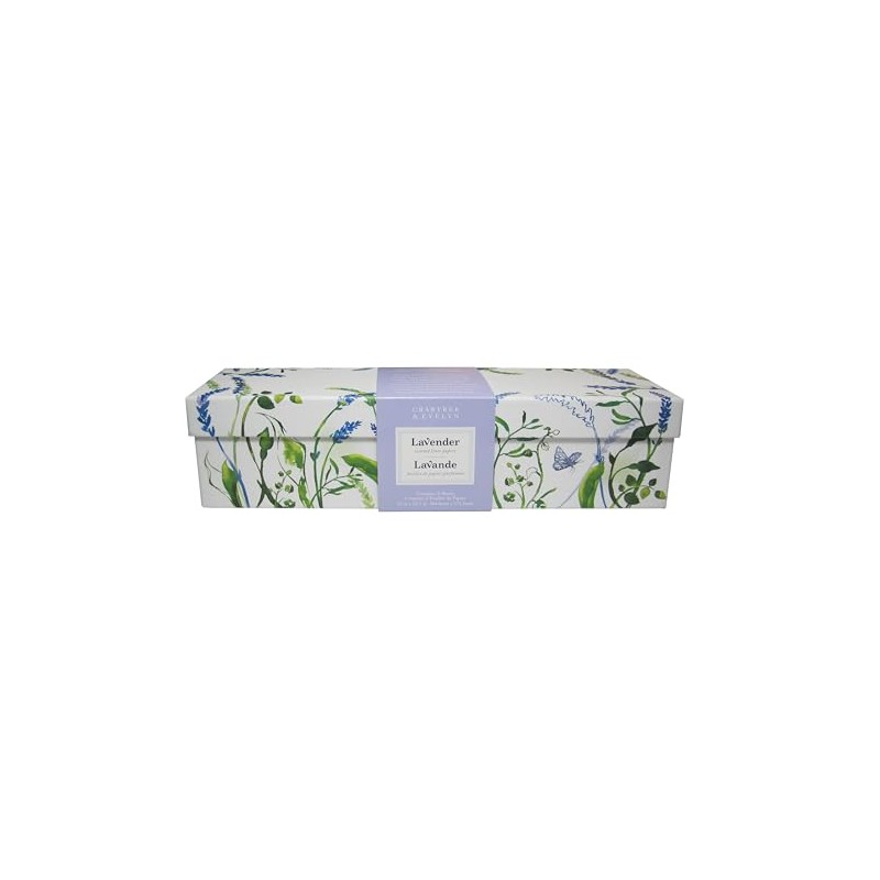 Crabtree & Evelyn Lavender Scented Drawer Liners 8 Sheets (12