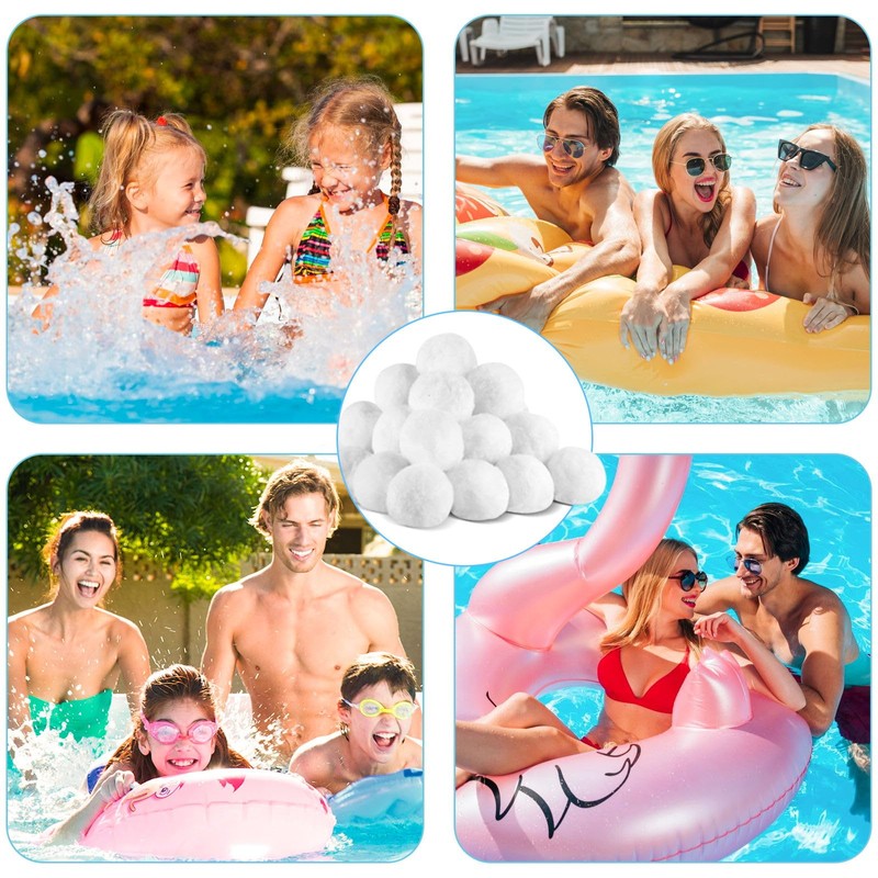 vewicokop Pool Filter Balls 700 g, Polysphere Filter Balls for