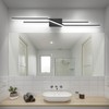 SOLFART Bathroom Vanity Light Dimmable Modern Matte Black Bathroom Light