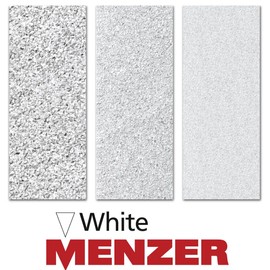 MENZER White Klett-Schleifblätter, 133 x 80 mm, 8-Loch, f. Schwingschleifer, Normalkorund (50 Stk.) K100