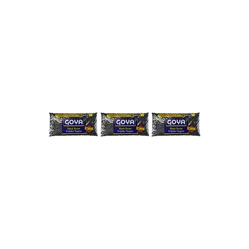 Goya Black Beans Dry 1Lb (3-Pack)