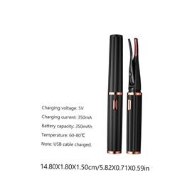 TOVINANNA Portable Makeup Tool Heated Lash Curler Electric Eyelash Curlers for Fake Eyelashes Lash Curling Device
