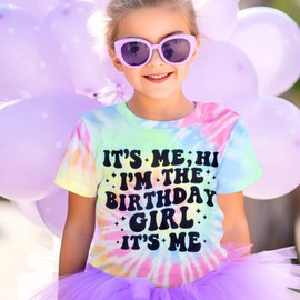 LOTUCY Its Me Hi Im The Birthday Girl Its Me Shirt Girls Birthday Party T-Shirt Birthday Outfit for Youth Girls