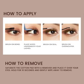 KISS Falscara Eyelash Extension Set "Mocha" - DIY Lash Extensions with Eyelash Clusters, Natural Brown Artificial Eyelashes, Reusable Cluster Lashes for Individual Volume Look