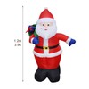 Christmas Inflatable Lights Blow Up Santa Gift Box with Bright