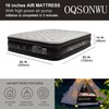 Oqsonwu Air Mattress 16" Air Bed Queen with Built in