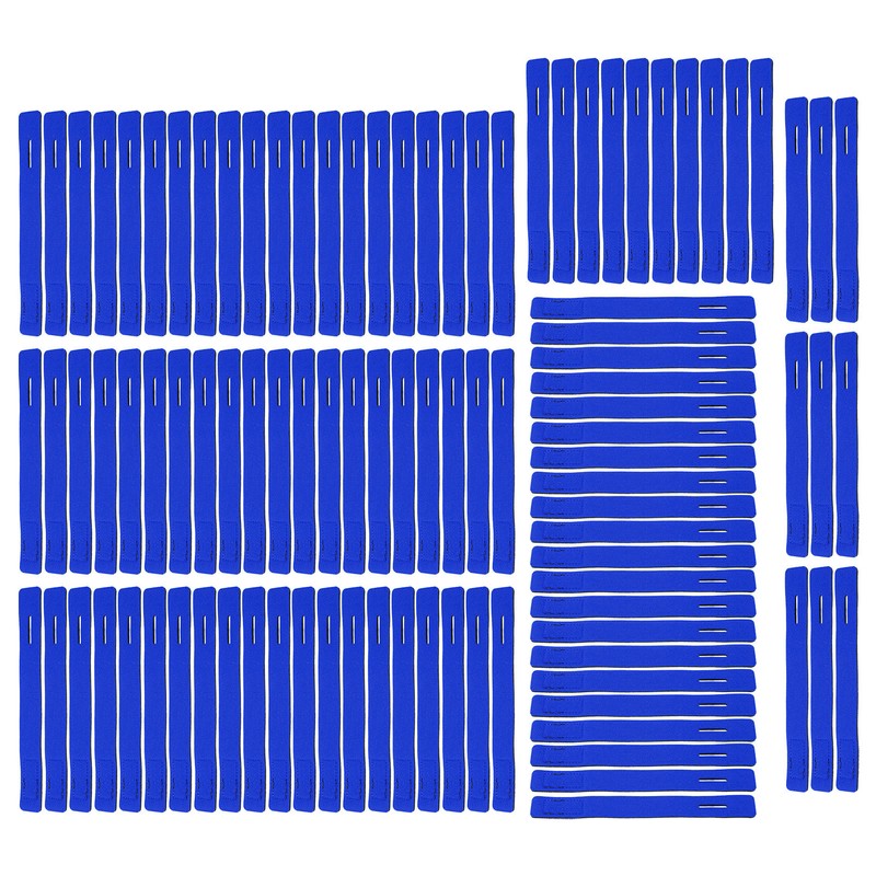 100Pcs Fishing Rod Tie Strap Pole Fixing Band Rod Elastic