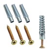 M6 Tree Shaped Steel Hollow Wall Anchor with Screws,Loose Hinge