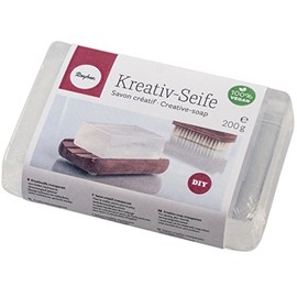 RAYHER Creative Soap Block 200g, Transparent, 11.6 x 7.5 x 2.4 cm