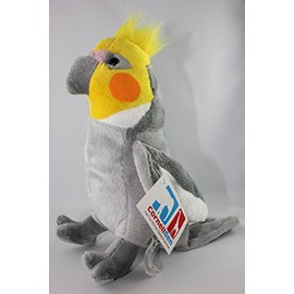 Cornelißen - 1017237 Cockatiel, Plush, 19 cm, Stuffed Toy, Washable up to 30 °C
