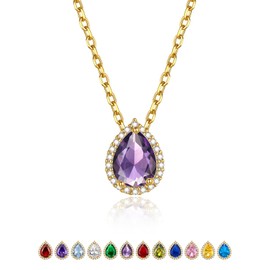 GOLDCHIC JEWELRY Women's Necklace Birthstone Necklace Girls Women's Necklace 41 cm Copper Rolo Chain Choker Layering Chain Jewellery Accessory for Birthday