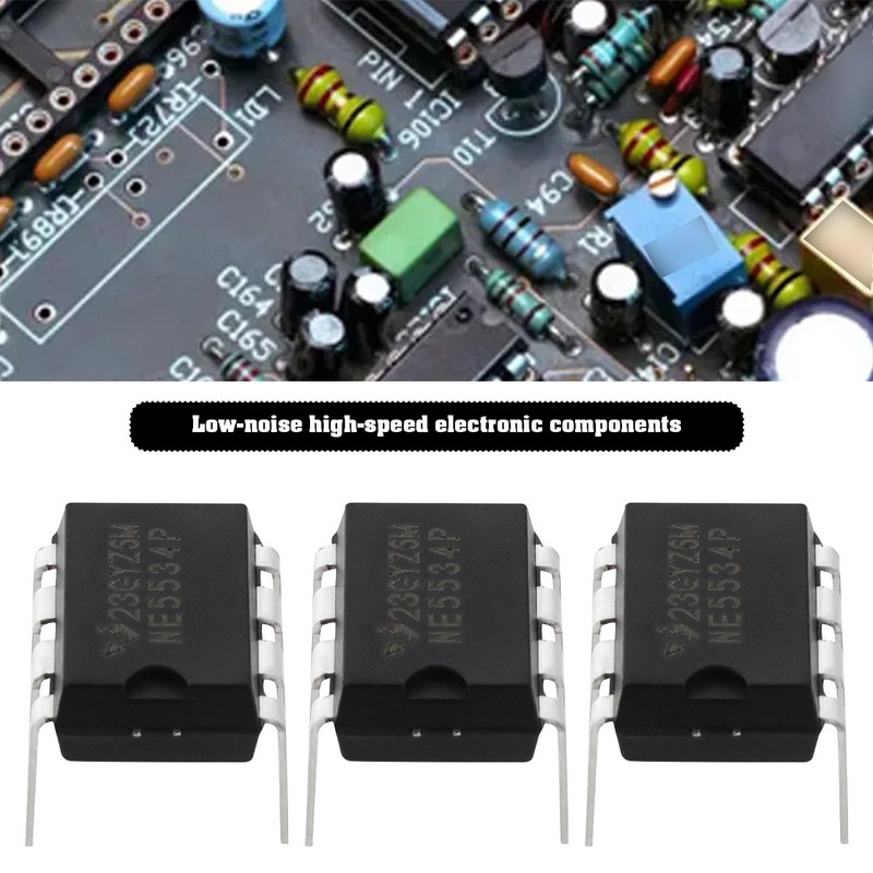VGOL 20 Pieces NE5534P Direct Plug DIP 8 IC Chip