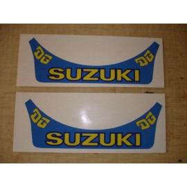 Evolution MX VINTAGE MOTOCROSS Set of Two DG Suzuki Helmet Visor Decals AHRMA CR KX YZ RM