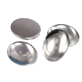 Allstarco 40x30mm Crystal Clear H102 Large Flat Back Oval Acrylic Cabochons Rhinestones Plastic Gems Embellishments for Crafts, Costumes, Card Invitations, Jewelry, Cosplay - 4 Pieces