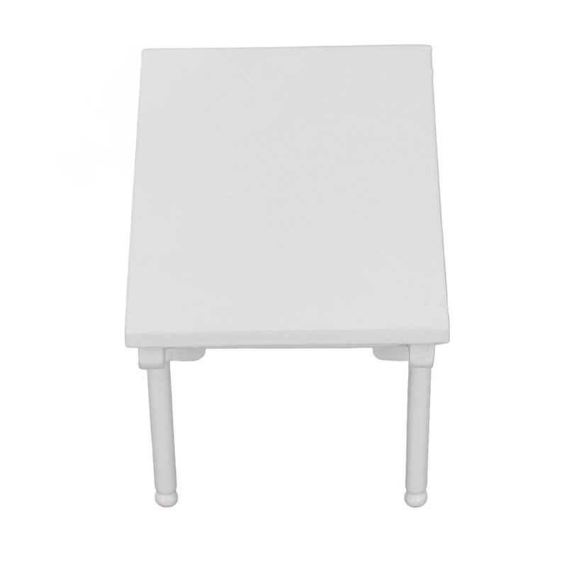 1: 12 Dollhouse Desk Wooden Modern Miniature Table Mini Writing