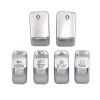 Trichtu Mount 6Pcs Chrome Hand Control Button Switch Cap For