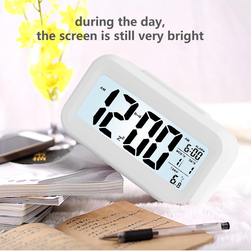 WANGCL 12/24 hour digital alarm clock bedside table clock with
