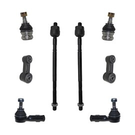Detroit Axle - Front 8pc Suspension Kit for 2003-2006 Subaru Baja, 1998-2004 Legacy, 2000-2004 Outback, 2 Lower Ball Joints 4 Tie Rod Ends 2 Sway Bar Links 1999 2001 2002 2005 Replacement