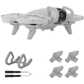 LimCryspp Parachoques de cardán para dji Neo, Protector de Parachoques de cardán Plegable,Juego de Accesorios para Drones de Cola de Vuelo, Estampado en 3D (Gris)