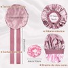 Gorro de Pelo Rizado de Satén, 4PCS Gorro de Seda