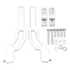 Snowmobile Sentinel Handguard Mount Brackets Kit Aluminum Replacement for Polaris