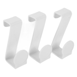 3pcs Potty Hook Toilet Tank Hooks Potty Ring Hook Bathroom Wall Hangers Plastic Hanging Hook Punch Cabinet Hook for Hanging Training