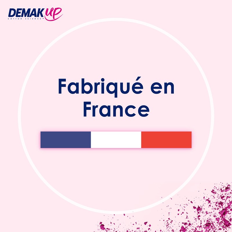 Demak'Up Duo+ Wattepads zum Entfernen von Make-up, oval, 4er Pack
