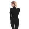 SUPRNOWA Women's Jumpsuit Bodycon Full Body Footless Unitard Long Sleeve