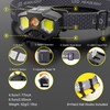 Favorlite Headlamp Rechargeable, 2 Pack 1400 Lumen Lightweight Head Lamps