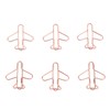 100Pcs Airplane Shaped Paper Clips Metal Lightweight Multipurpose Cute Shaped