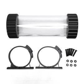 Cylindrical Water Cooling Tank PC Water Tank Built in Filtration Transparent POM Cylindrical Water Tank PC Water Cooling Reservoir 187mm