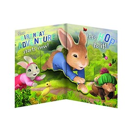 Peter Rabbit PE001 Birthday Card Multi Colour