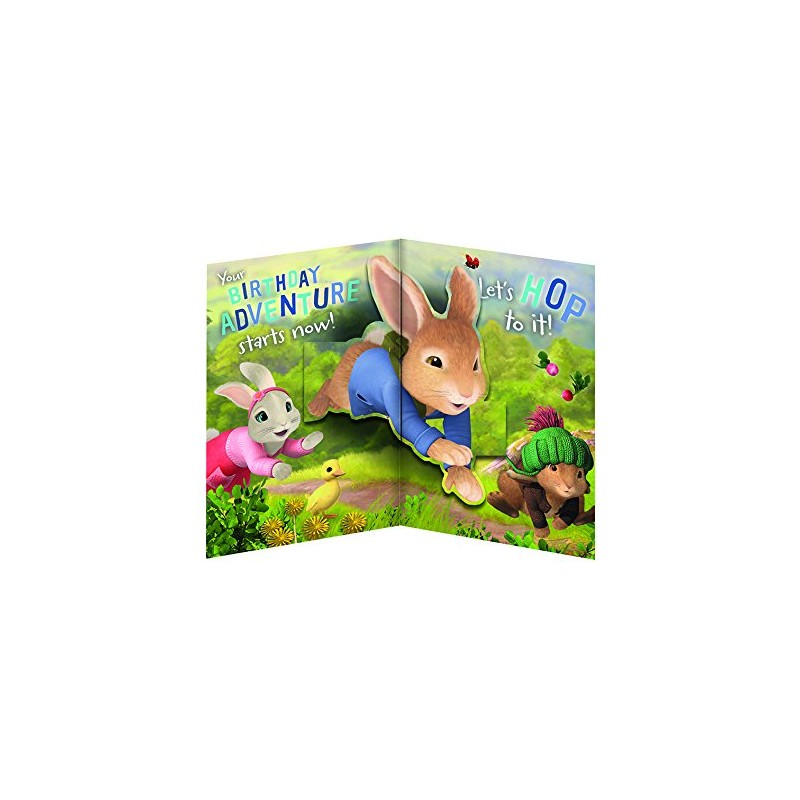 Peter Rabbit PE001 Birthday Card Multi Colour