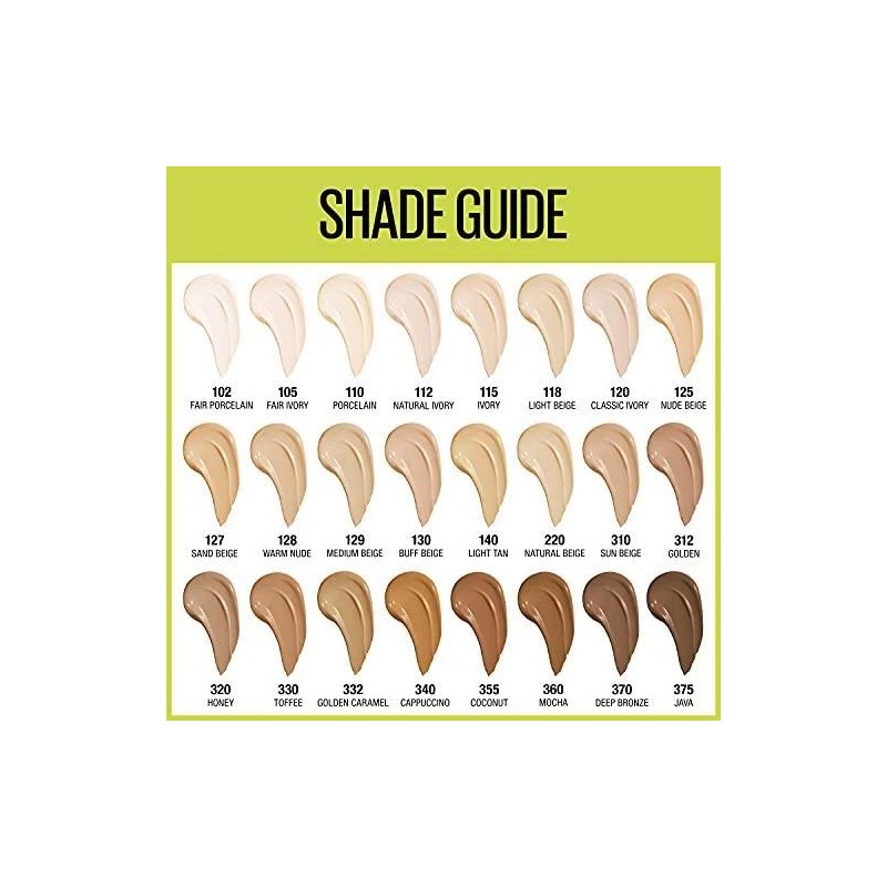 Maybelline Super Stay Full Coverage Liquid Foundation Active Wear Makeup,