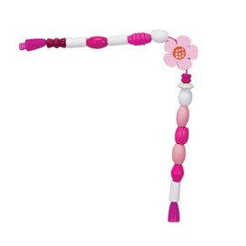 Eichhorn 100003426 - Holzperlen-Set in Blumenbox, 275-teilig, versch. Farben und Formen - inkl. Schnüren und Verschlüssen, Ahornholz Bunt