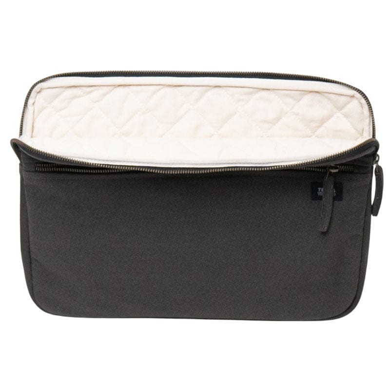 Terra Thread Organic Cotton Laptop Sleeve 15 Inch, Black