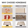 HONGBAKE Baking Sheet Pan Set of 3, Cookie Sheets for