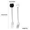 4 Pack Cute Stainless Steel Cat Head Forks for Cat