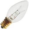 Decorative 5C7/CL 130V, 5 Watt, E12 Candelabra Base, Clear Light