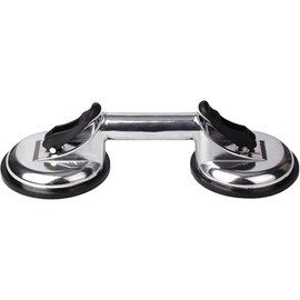 Heavy Duty Aluminum Double Handle (2 cup) suction cup plate/pad for lifting/pulling glass