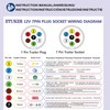 ETUKER 7-polige Vorverdrahtete Anhängerkupplungssteckdose,Anhänger Steckdose 7polig mit 1.9m Kabel (7PZ)