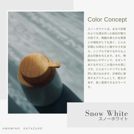 KATAZUKE Foaming Soap Mino Ware Dispenser with Wooden Coaster, 10.1 fl oz (300 ml) (Snow White) Hand Soap Dispenser, Foam Soap Dispenser, Soap Dispenser, Foam, Hand Soap, Foaming Hand Soap Bottle,