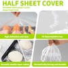50 Pcs Half Sheet Cover 13 by 18 Inch,Elastic plastic
