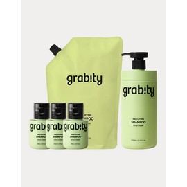 Gravity [그래비티] 헤어리프팅 샴푸 엑스트라스트롱 기획세트 (본품1 + 리필1 + 여행용3) [Gravity] Hair Lifting Shampoo Extra Strong Special Set (1 Main Product + 1 Refill + 3 Travel Sizes)