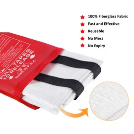 UNISAFER Emergency Fire Blanket for Home and Kitchen Fiberglass Fire Blankets for House Office Camping Car Warehouse Emergency Survival Safety for Survival
